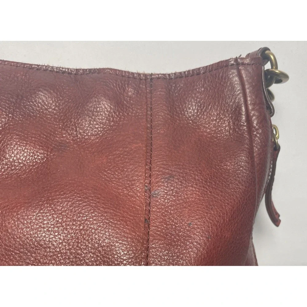 American Leather Co. Burgundy Shoulder Bag